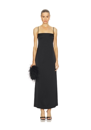 Paris Georgia Phoebe Slip Dress in Black. Size L. Also in M, S, XS.