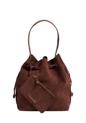 Stoney Clover Lane Henrietta Bucket Bag in Brown.