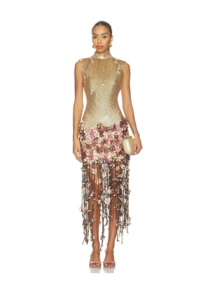 Prabal Gurung Yasmin Gown in Metallic Gold. Size 4. Also in 6.
