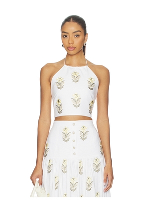 Rosewater House Gilda Bustier in White. Size M/L. Also in XS/S.