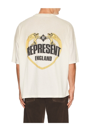 REPRESENT Angel Border Tee in White. Size L. Also in S, M, XL/1X.