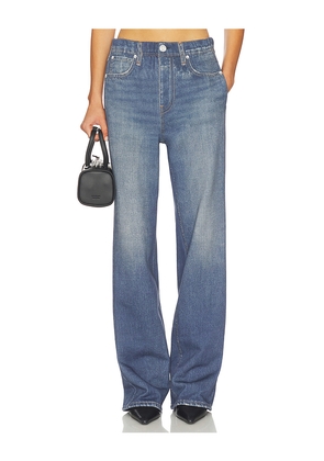 Rag & Bone x REVOLVE Miramar Fleece Wide Leg Jeans in Navy. Size L. Also in M, S, XL, XS.