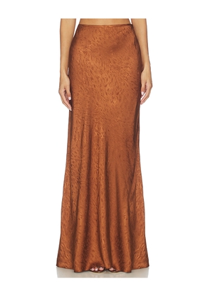 Prabal Gurung Bias Midi Skirt in Brown. Size 2. Also in 4, 6.