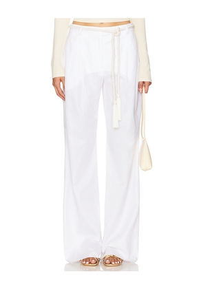 Vivetta Double Trumpettle Trousers in White. Size 36. Also in 38, 40.