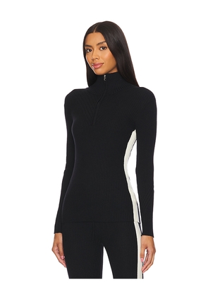 Varley Demi 2.0 Half Zip Knit in Black. Size L. Also in M, XL.