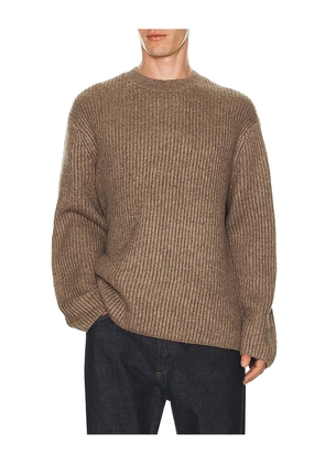 Theory Wool Cotton Long Sleeve Crew Neck Sweater in Grey. Size S. Also in XL/1X, XXL/2X.