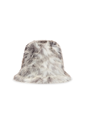 Unreal Fur Yeoman Bucket Hat in Grey.
