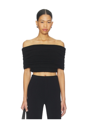 SEROYA Emory Top in Black. Size L. Also in XS, S, M.
