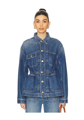 Ulla Johnson The Dylan Jacket in Blue. Size L. Also in S, M, XL.