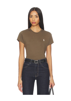 Polo Ralph Lauren Cotton Jersey T-shirt in Brown. Size L. Also in S, M.