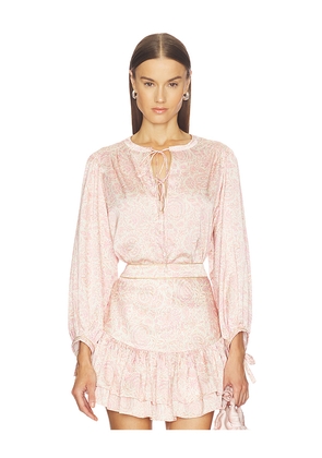 Rosewater House Bita Blouse in Blush.
