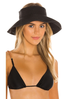 Vix Swimwear Visor in Black.