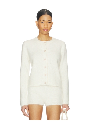 retrofete Medora Cardigan in Ivory. Size L. Also in XS, S, M.