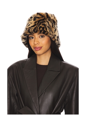 Unreal Fur Yeoman Bucket Hat in Brown. Size M/L. Also in .