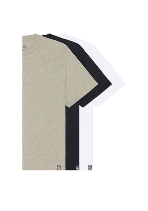 WAO The Relaxed Tee 3 Pack in Multi. Size M. Also in XS, S, L, XL/1X, XXL/2X.