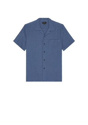 Vince Provence Plaid Collar Shirt in Blue. Size L. Also in M, XL/1X.