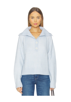 Varley Filey Plated Sweater in Baby Blue. Size L. Also in S, XL, XS.
