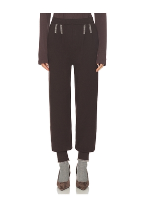 SIEDRES Rosena Pant in Brown. Size L. Also in M, S, XS.