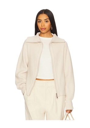 Varley Enrico Knit Jacket in Ivory. Size XL. Also in XS.