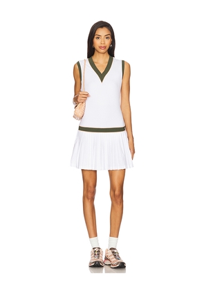 Varley Jouri Court Dress 32.5 in White. Size L. Also in XS, S, XL.