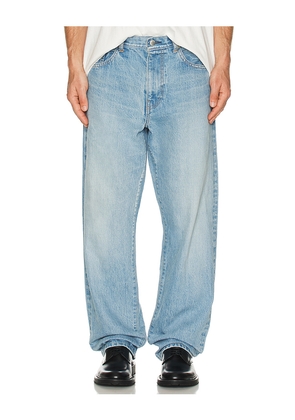 vowels Baggy Fit Denim Pant in Blue. Size 34. Also in 36.