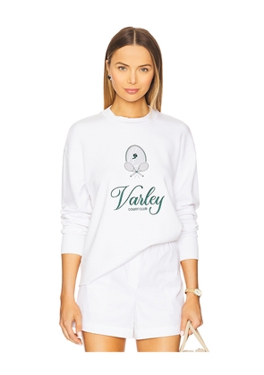 Varley Rasco Namesake Sweatshirt in White. Size L. Also in S.