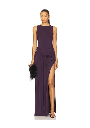 YLLW THE LABEL Estelle Dress in Purple. Size M. Also in S, XS.