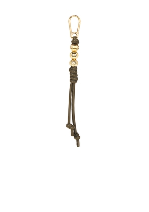 Veronica Beard 3 Bead Bag Charm in Brown.
