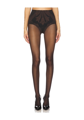 Wolford X Etro Metallic Jacquard Shorts in Metallic Copper. Size L. Also in M, S, XS.