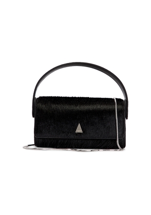 VERAFIED Calfhair Pochette Bag in Black.