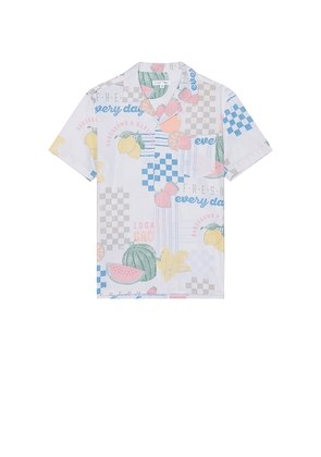 Vintage Summer Premium Camp Shirt in White. Size M. Also in XXL/2X.
