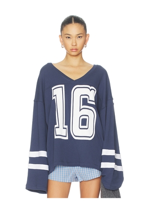 YEAR OF OURS Year Hockey Jersey in Navy. Size L. Also in M, S, XL, XS.