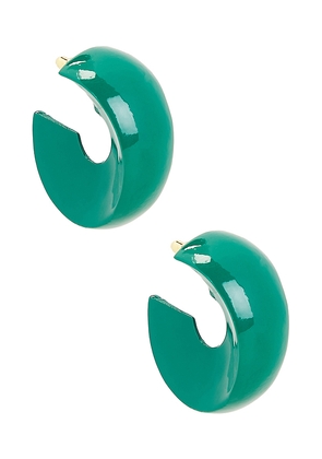 Uncommon Matters Sculpted Creole in Dark Green.