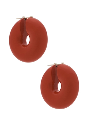 Uncommon Matters Stratus Hoops in Red.