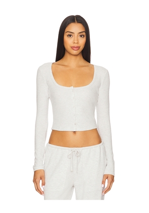 WellBeing + BeingWell Ellis Cardigan in White. Size L. Also in M, S, XL, XXS.