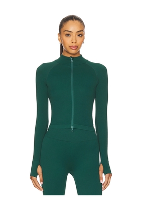 WellBeing + BeingWell StretchWell Bailey Jacket in Green. Size L/XL. Also in M/L, S/M, XXS/XS.