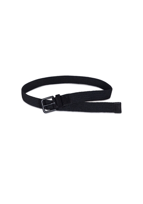 Vince 32mm Stretch Woven Belt in Black. Size 36. Also in 38.