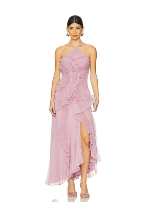 AMUR Lorelie Halter Gown in Mauve. Size 0. Also in 2, 4, 10.