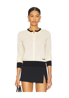 WE11DONE Knit Cardigan in Yellow. Size L. Also in M.