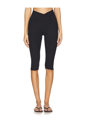 YEAR OF OURS Ribbed Veronica Capri Legging in Black. Size S. Also in XS, L, XL.