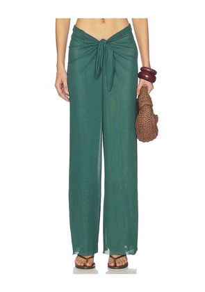 Vix Swimwear Pareo Pants in Dark Green. Size L. Also in XS, S, M, XL.