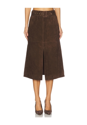 Veronica Beard Alexie Skirt in Brown. Size 10. Also in 4, 6, 8.