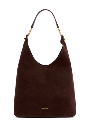 Veronica Beard Suede Jour Bag in Brown.