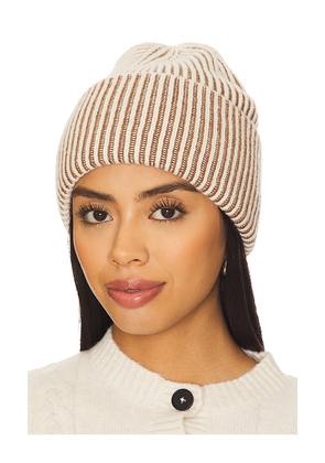 Varley Dionne Plated Beanie in Brown.