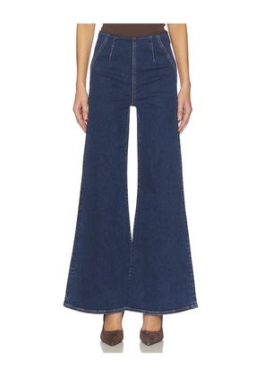 Veronica Beard Joplin Off-duty High Rise Wide Leg in Blue. Size M. Also in S, XS.