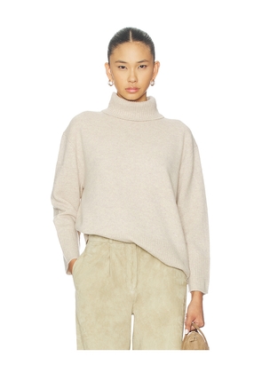 We Norwegians Geilo Boyfriend Sweater in Tan. Size M/L. Also in XS/S.