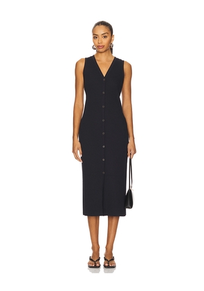 Vince Rib Sleeveless Dress in Navy. Size L. Also in XS, S, M.