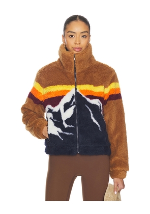 We Norwegians Snowmass Jacket in Brown. Size M. Also in S.