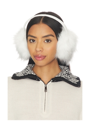 Unreal Fur All Ears Earmuffs in White.