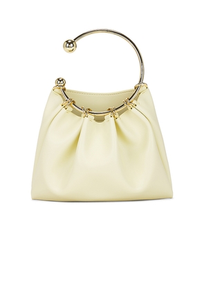 VERAFIED Ring Handle Bag in Lemon.
